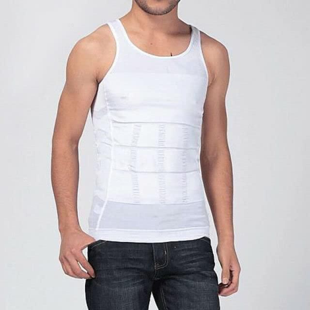MEN'S SHAPER COOLING T-SHIRT- HIDE BELLY ROLLS, LOOK LEAN AND TONED