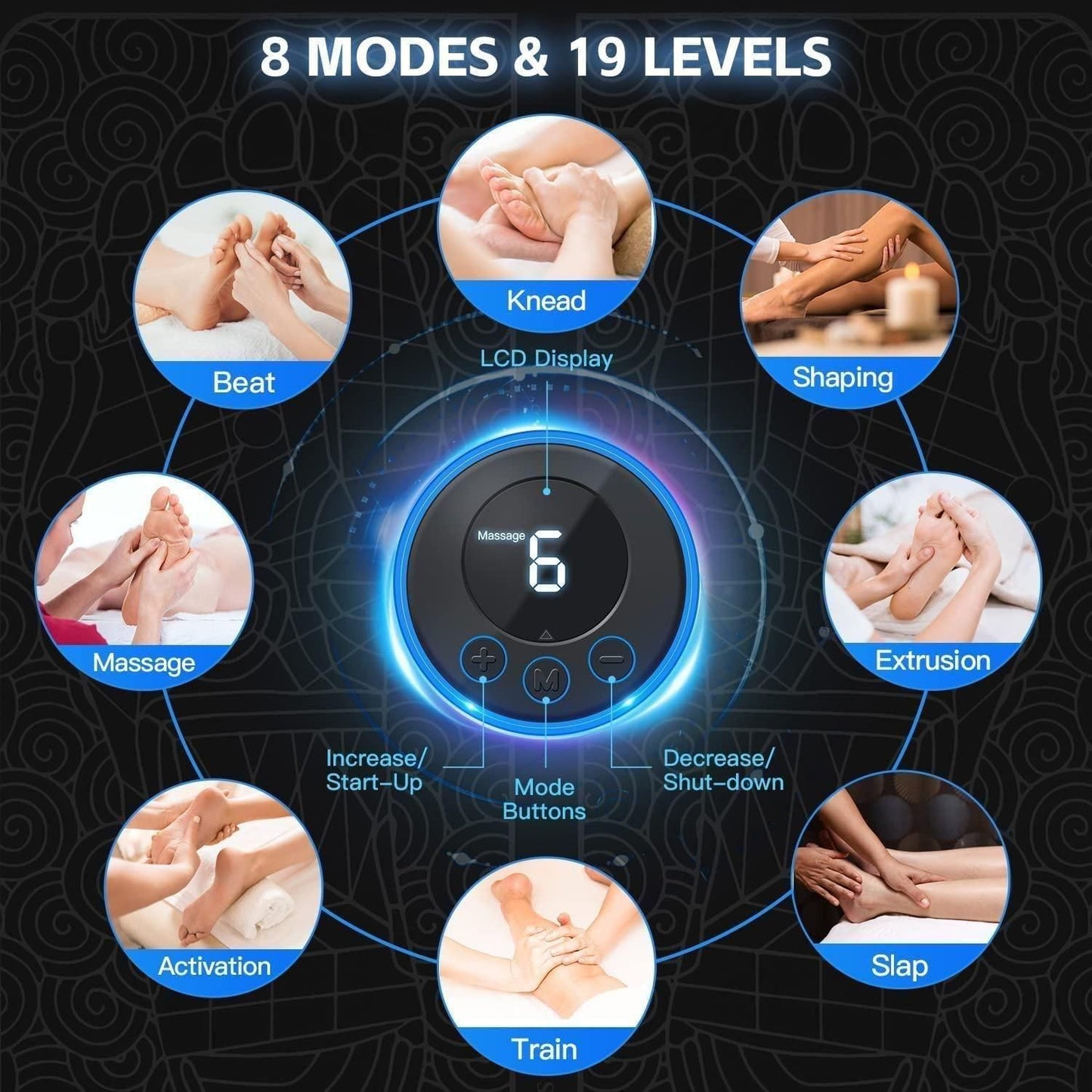 Relaxing EMS Foot Massager & stimulator (COD Available)