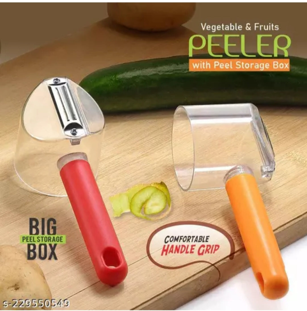 Vegetable Peeler with Storage Box, the ultimate kitchen tool that makes peeling veggies a breeze!