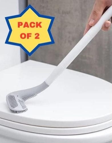 360 Golf shape Long Handled Toilet Cleaner Brush Quick & Easy Cleaning of Home, Kitchen, Bathroom, Wash Basin