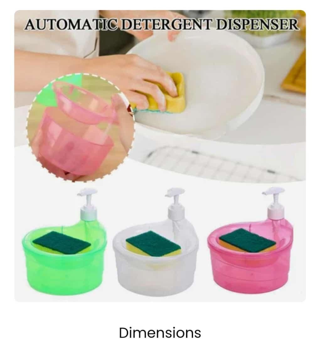 Introducing the Ultimate Sink Sidekick: Double Layer 2 in 1 Liquid Soap Dispenser with Pump and Sponge!