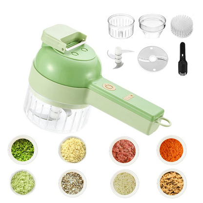 4 in 1 Handheld Electric Vegetable Cutter Set