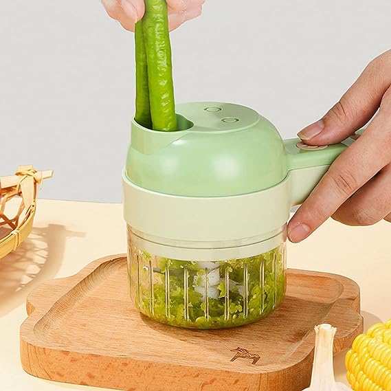 4 in 1 Handheld Electric Vegetable Cutter Set